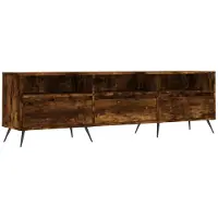 vidaXL Tv-meubel 150x30x44,5 cm bewerkt hout gerookt eikenkleurig