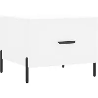 vidaXL Salontafel 50x50x40 cm bewerkt hout wit