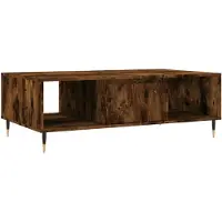 vidaXL Salontafel 104x60x35 cm bewerkt hout gerookt eikenkleurig