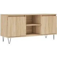 vidaXL Tv-meubel 104x35x50 cm bewerkt hout sonoma eikenkleurig
