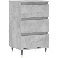 vidaXL Dressoir 40x35x70 cm bewerkt hout betongrijs