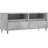 vidaXL Tv-meubel 100x34,5x44,5 cm bewerkt hout betongrijs