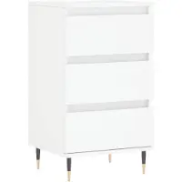 vidaXL Dressoir, wit, 40x35x70 cm, houtvezel