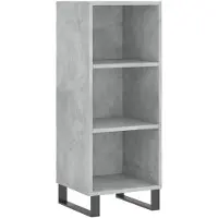 vidaXL Dressoir 34,5x32,5x90 cm bewerkt hout betongrijs