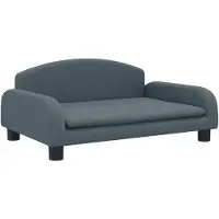 vidaXL Hondenmand 70x45x30 cm stof donkergrijs