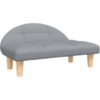 vidaXL Hondenmand 70x52x30 cm stof lichtgrijs
