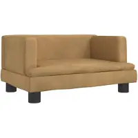 vidaXL Hondenmand 60x40x30 cm fluweel bruin