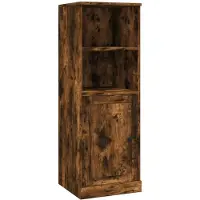 vidaXL Hoge kast 36x35,5x103,5 cm bewerkt hout gerookt eikenkleurig