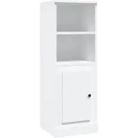 vidaXL Hoge kast 36,35,5x103,5 cm bewerkt hout wit