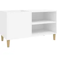 vidaXL Platenkast 84,5x38x48 cm bewerkt hout wit