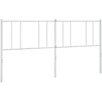 vidaXL Vervangend hoofdbord 180 cm metaal wit