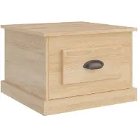 vidaXL Salontafel 50x50x35 cm bewerkt hout sonoma eikenkleurig