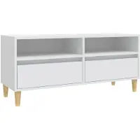 vidaXL Tv-meubel 100x34,5x44,5 cm bewerkt hout wit