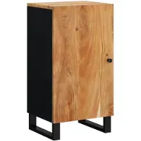 vidaXL Dressoir met deur 40x31x75 cm massief acaciahout