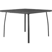 vidaXL Tuintafel 100x100x72 cm staalgaas antracietkleurig