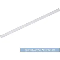 AquaVive Douchestang Ovaal 75-125 Cm Wit