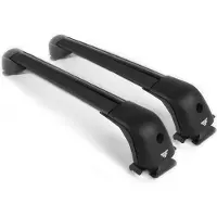 Farad Dakdragers geschikt voor Mercedes C-klasse (W203) 2001 t/m 2008 open dakrailing - Aluminium - Hoog laadvermogen 100kg - Wingbar Zwart - Merk