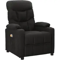 vidaXL Massagestoel stof zwart