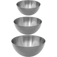 Secret De Gourmet voedsel/serveerschalen set - RVS - D29/D19/D13 cm - Serveerschalen