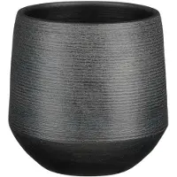 Mica Decorations Bloempot Evora Zwart D 19 H 18 Cm