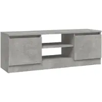 vidaXL Tv-meubel met deur 102x30x36 cm betongrijs