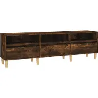 vidaXL Tv-meubel 150x30x44,5 cm bewerkt hout gerookt eikenkleurig