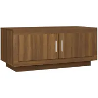 vidaXL Salontafel 102x50x45 cm bewerkt hout bruin eikenkleur