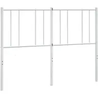 vidaXL Vervangend hoofdbord metaal wit 120 cm