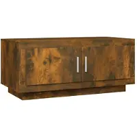 vidaXL Salontafel 102x50x45 cm bewerkt hout gerookt eikenkleurig
