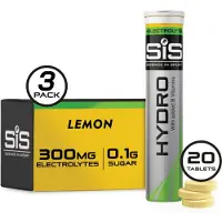 SIS (Science In Sport) Science in Sport - Go Hydro Bruistabletten - 300mg Elektrolyten - Lemon Smaak - 3 x 20 Tabletten