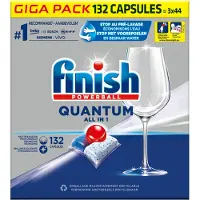 Finish Quantum All in One Regular Vaatwastabletten - 132 Stuks - halfjaarbox