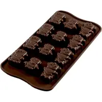 Silikomart EasyChoc Robochoc 21 cm silicone bruin