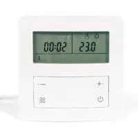 2Heat Thermostaat voor vloerverwarming TH26, 16A, vloer/ruimte sensor, programmeerbaar