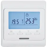 2Heat TH 73Plus thermostaat met external sensor, inbouw, ideaal voor vloerverarming