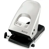 Leitz NeXXt Bureau Perforator - Perforeert Tot 40 Vel - Voor Mappen En Ringbanden - Grijs