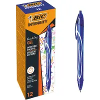 BIC Gel-ocity Quick Dry Intrekbaar Rollerballpen Blauw 0,3 mm Medium Rollerball 12 Stuks