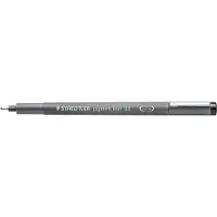 Staedtler pigment liner - fineliner - zwart - 0.8 mm - 10 stuks