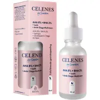Celenes 3x Aha 8% + Bha 2% + Lactic + Arctic Chaga-paddenstoel Serum 30 Ml