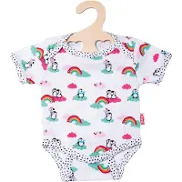 Heless Poppenromper Penguin Dots 28-35 Cm Katoen Wit