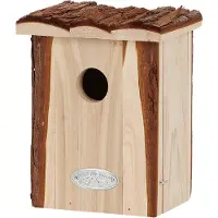 Esschert Design Vogelhuisje Winterkoning Boomschors Dak- Nestkastje - - Houtkleur - NK110