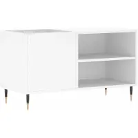 vidaXL Platenkast 85x38x48 cm bewerkt hout wit