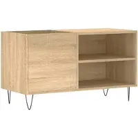 vidaXL Platenkast 85x38x48 cm bewerkt hout sonoma eikenkleurig