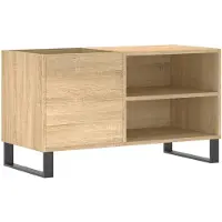 vidaXL Platenkast 85x38x48 cm bewerkt hout sonoma eikenkleurig