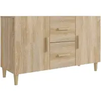 vidaXL Dressoir 100x36x60 cm bewerkt hout sonoma eikenkleurig
