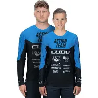 Cube Edge Actionteam Enduro-trui Met Lange Mouwen Blauw,Zwart 2XL Man