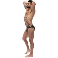 Male Power - Zip Bikini - Black