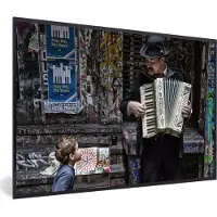 PosterMonkey Fotolijst incl. Poster - The Busker And The Boy - 30x20 cm - Posterlijst