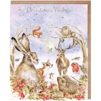 Wrendale Designs Wrendale Kerstkaarten Notepack - 8 stuks - Walking in a Winter Wonderland' Woodland Animal Christmas Card Pack