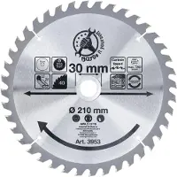 Kraftmann 3953, hardmetalen zaagblad, diameter 210 mm