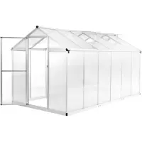 vidaXL Tuinkas 13,41 m³ 362x190x195 cm aluminium